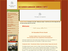 Tablet Screenshot of kanchikamakshi.com